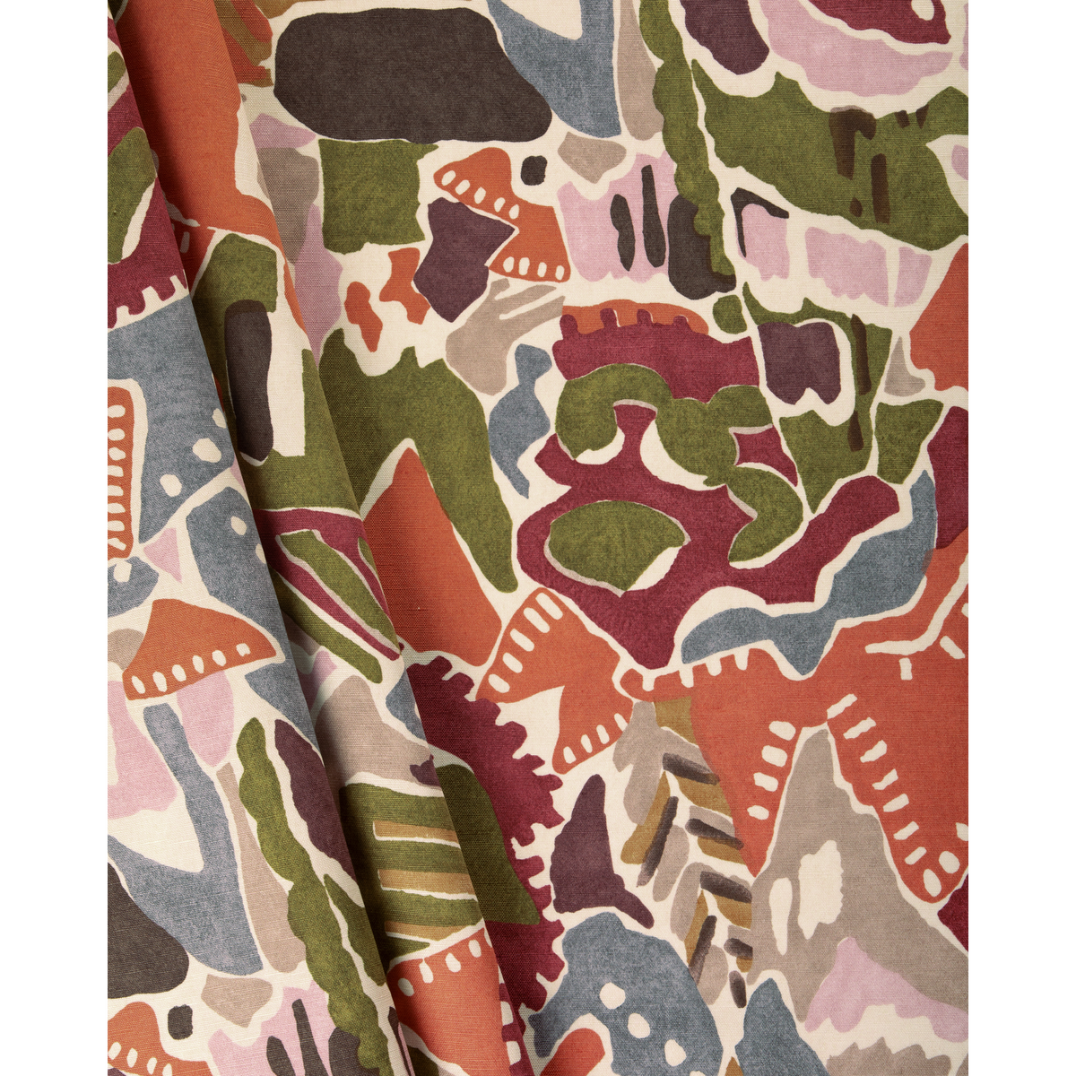Chrystie Print - Plum/Clay