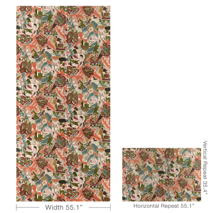 Chrystie Print - Plum/Clay