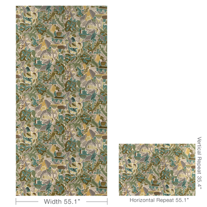 Chrystie Print - Moss/Fog