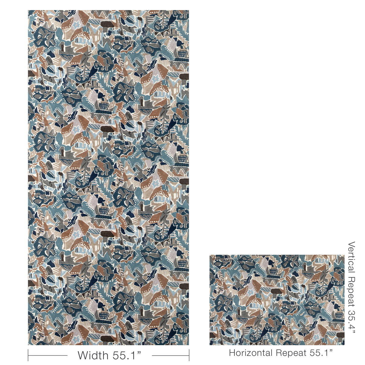 Chrystie Print - Denim/Slate