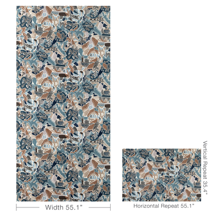 Chrystie Print - Denim/Slate