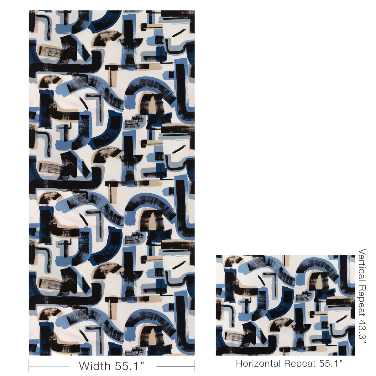 Bleecker Print - Capri/Navy