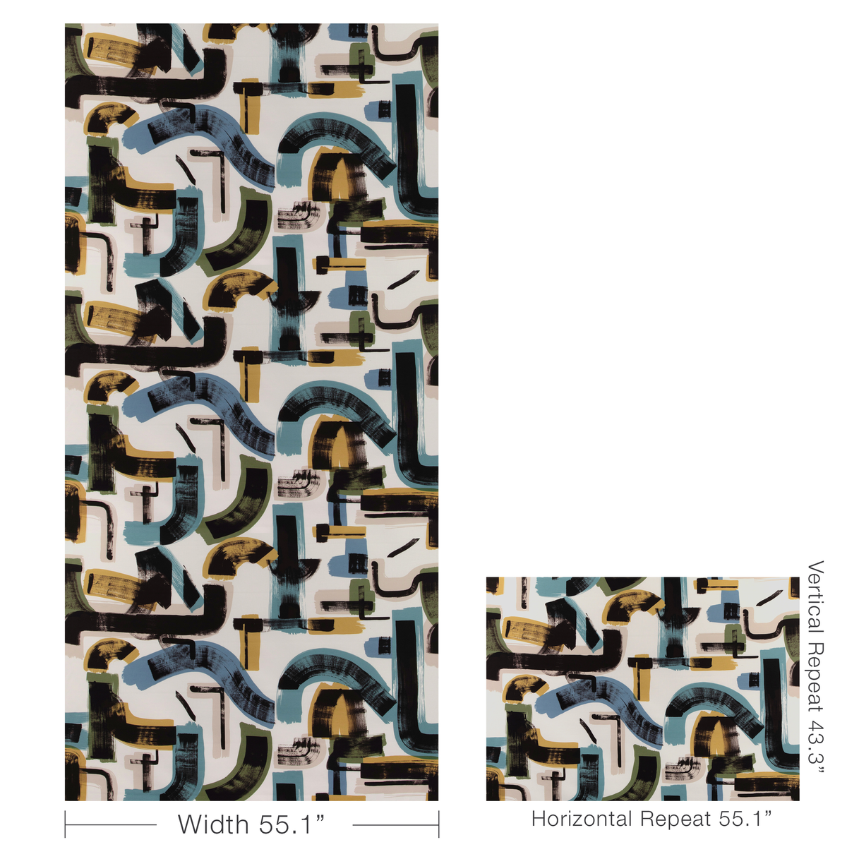 Bleecker Print - Lake/Fern