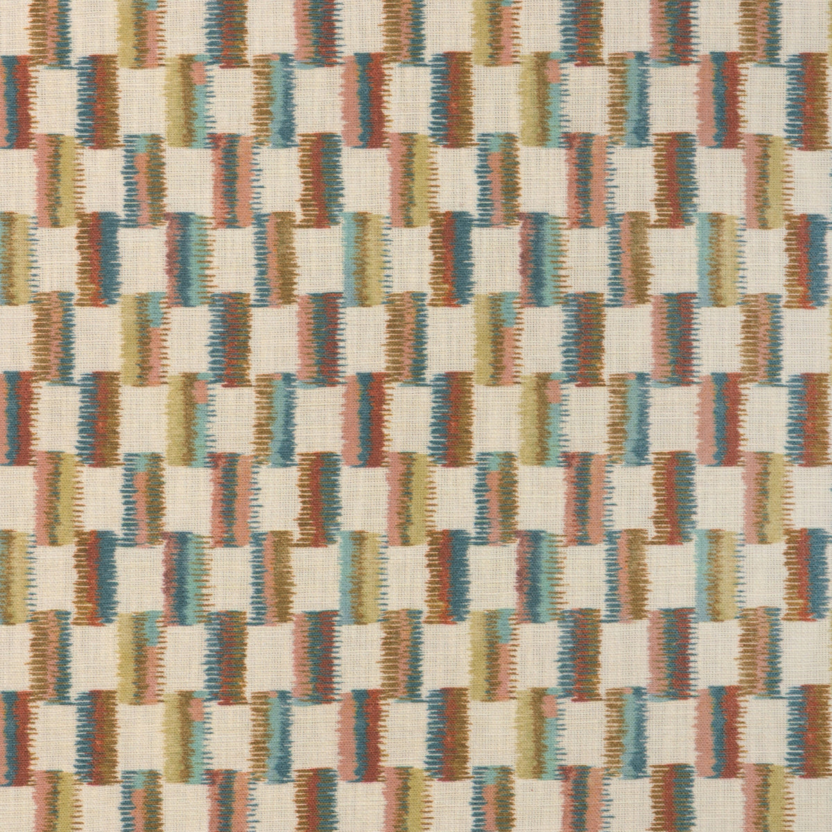 Brushstroke - Rust/Teal