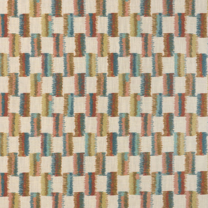 Brushstroke - Rust/Teal