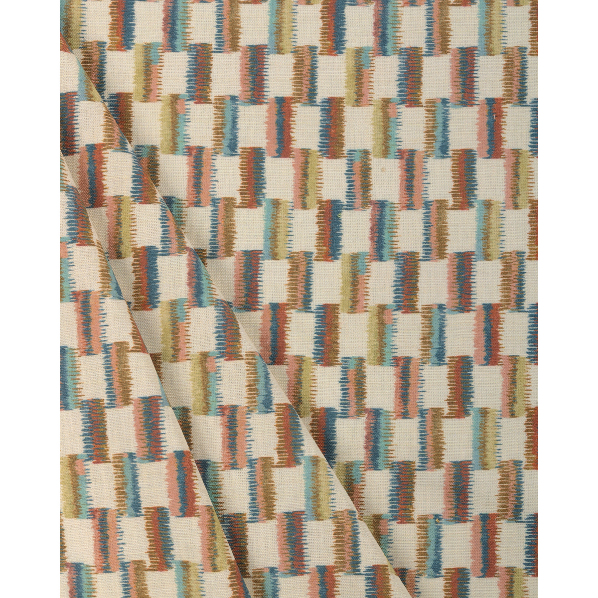 Brushstroke - Rust/Teal