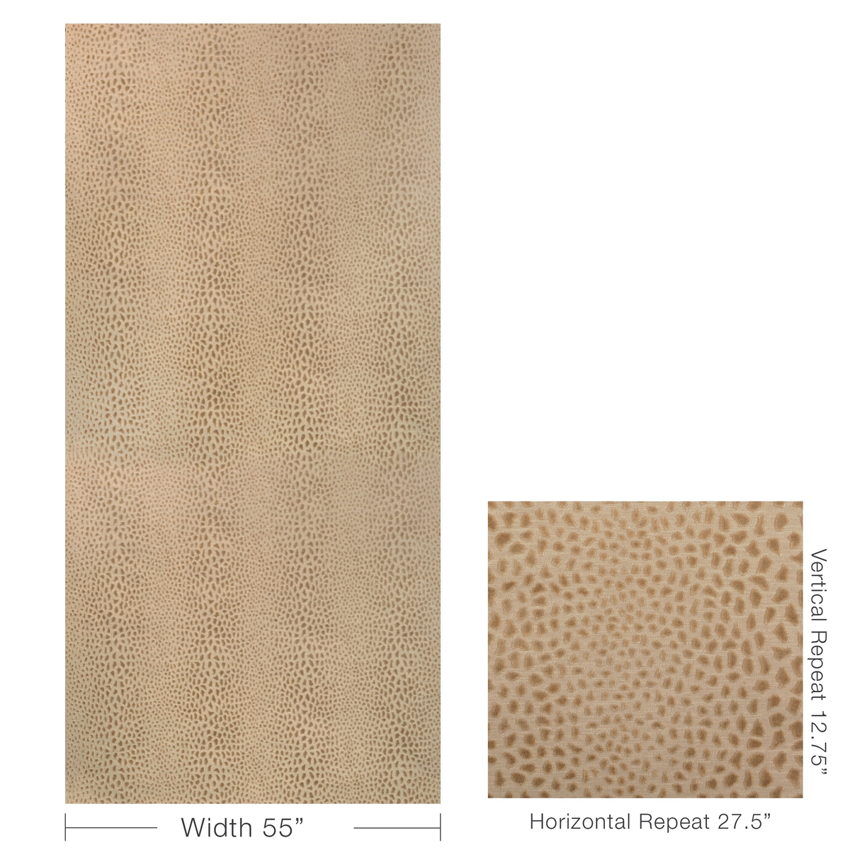 Cheetah Velvet - Sand