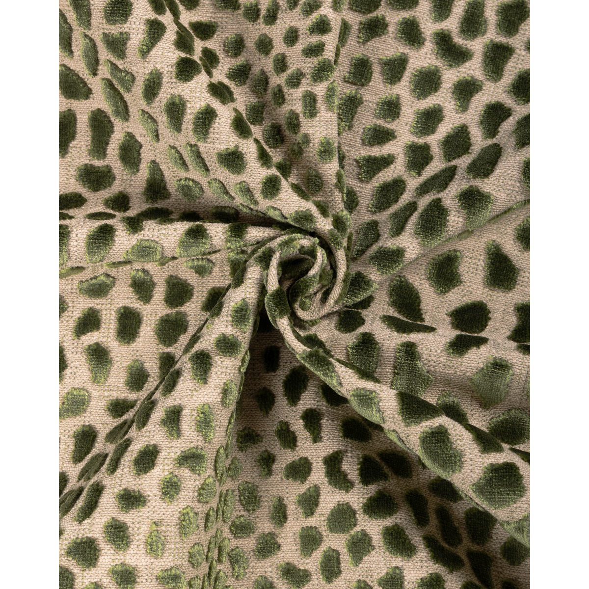 Cheetah Velvet - Moss
