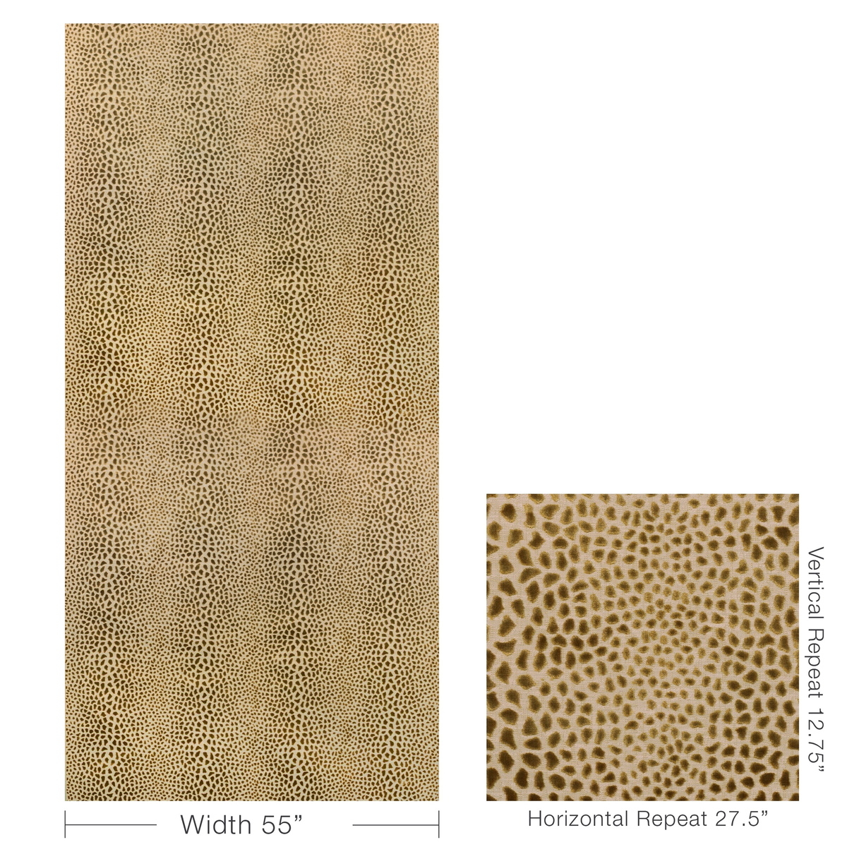 Cheetah Velvet - Ochre