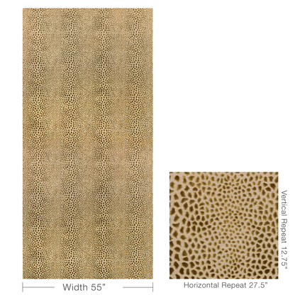 Cheetah Velvet - Ochre