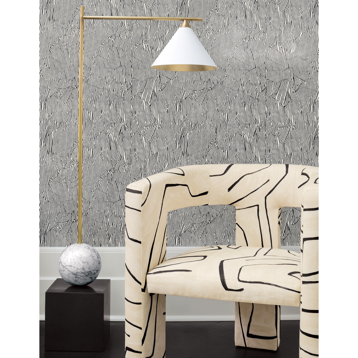 Graffito - Linen/Onyx