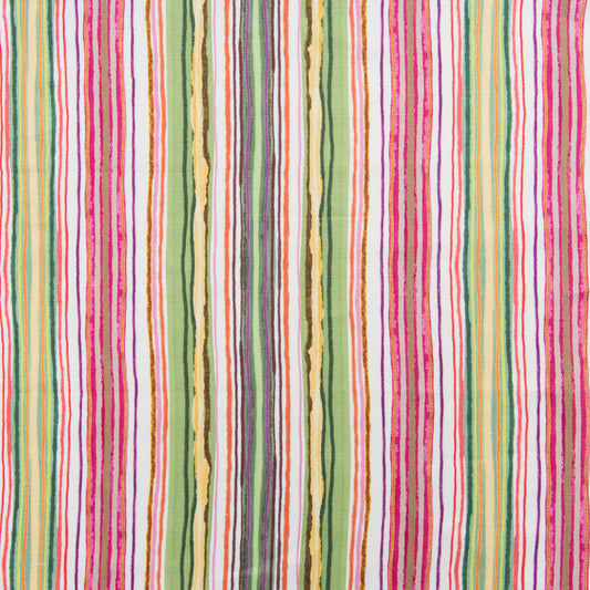 Garden Stripe Fabric by Titley & Marr in Spring
