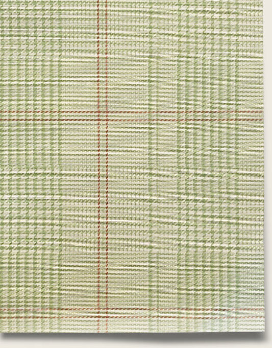 Glen Plaid Wallpaper by Aux Abris in DerbyShire Green