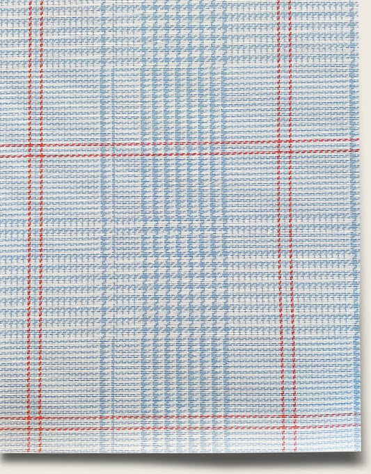 Glen Plaid Wallpaper by Aux Abris in Oxford Blue