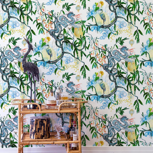 Good Fortune Wallpaper by Ferrick Mason in Sapphire