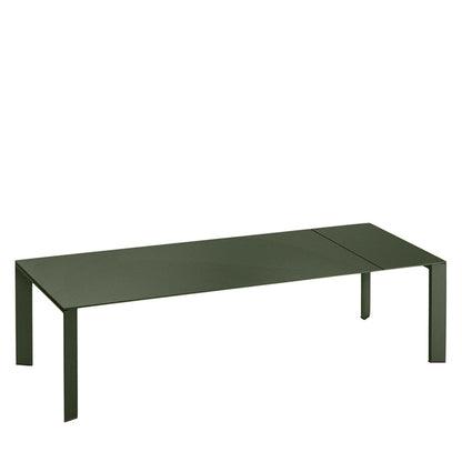 Grande Arche Extendable Dining Table Rectangle 220 by JANUS et Cie in Dark Green