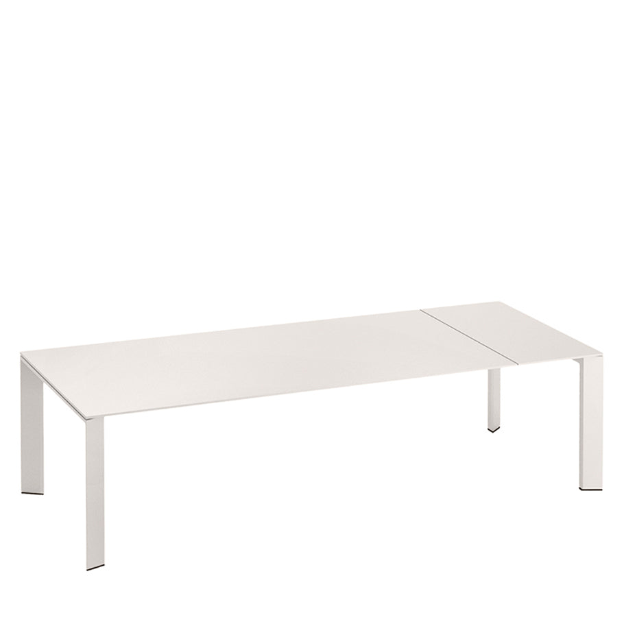 Grande Arche Extendable Dining Table Rectangle 220 by JANUS et Cie in Powder Grey