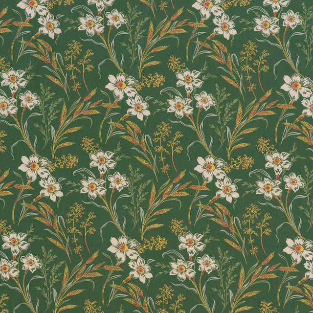 Véra Fabric by Décors Barbares in Green