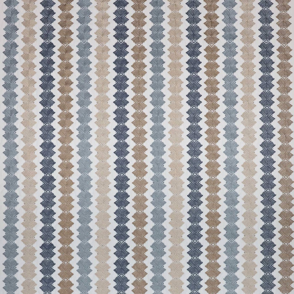 Kalimba Stone/Indigo/Pebble fabric by Harlequin