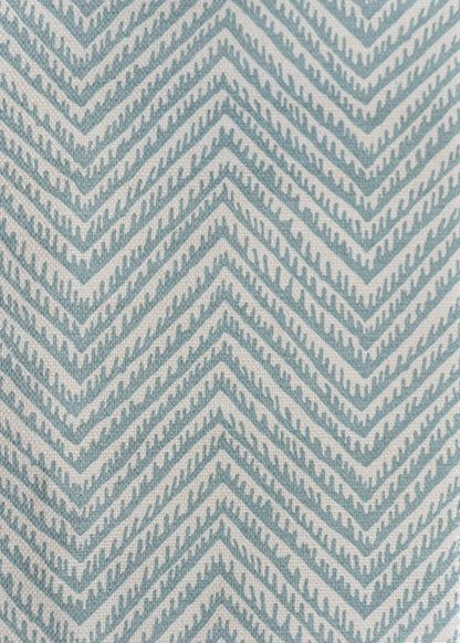 Herringbone Resist Fabric by Titley & Marr in Aqua