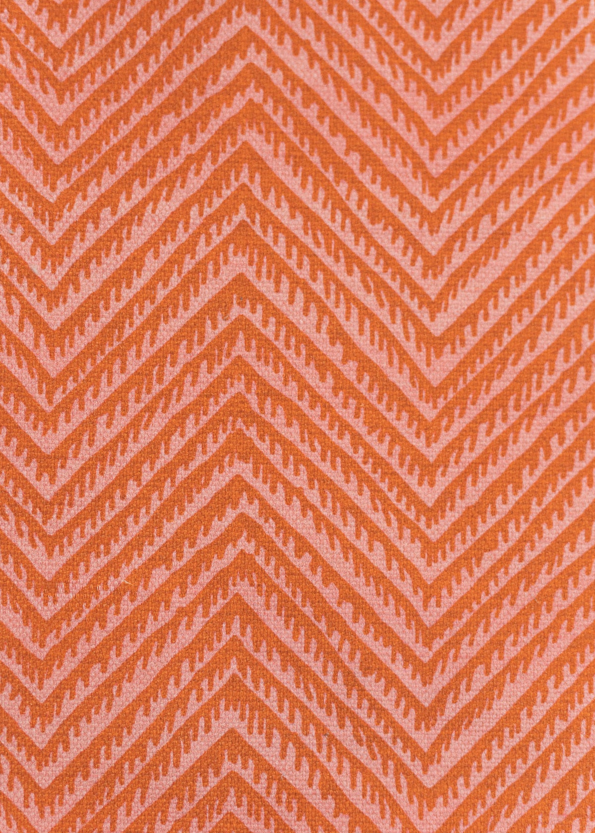Herringbone Resist Fabric by Titley & Marr in Paprika & Rose
