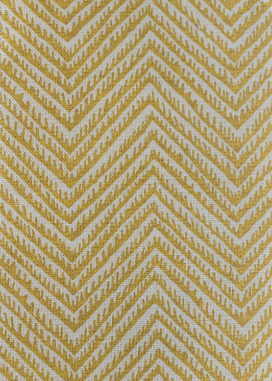 Herringbone Resist Fabric by Titley & Marr in Amber