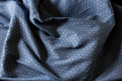 Honeycomb Fabric by Flora Soames in Denim