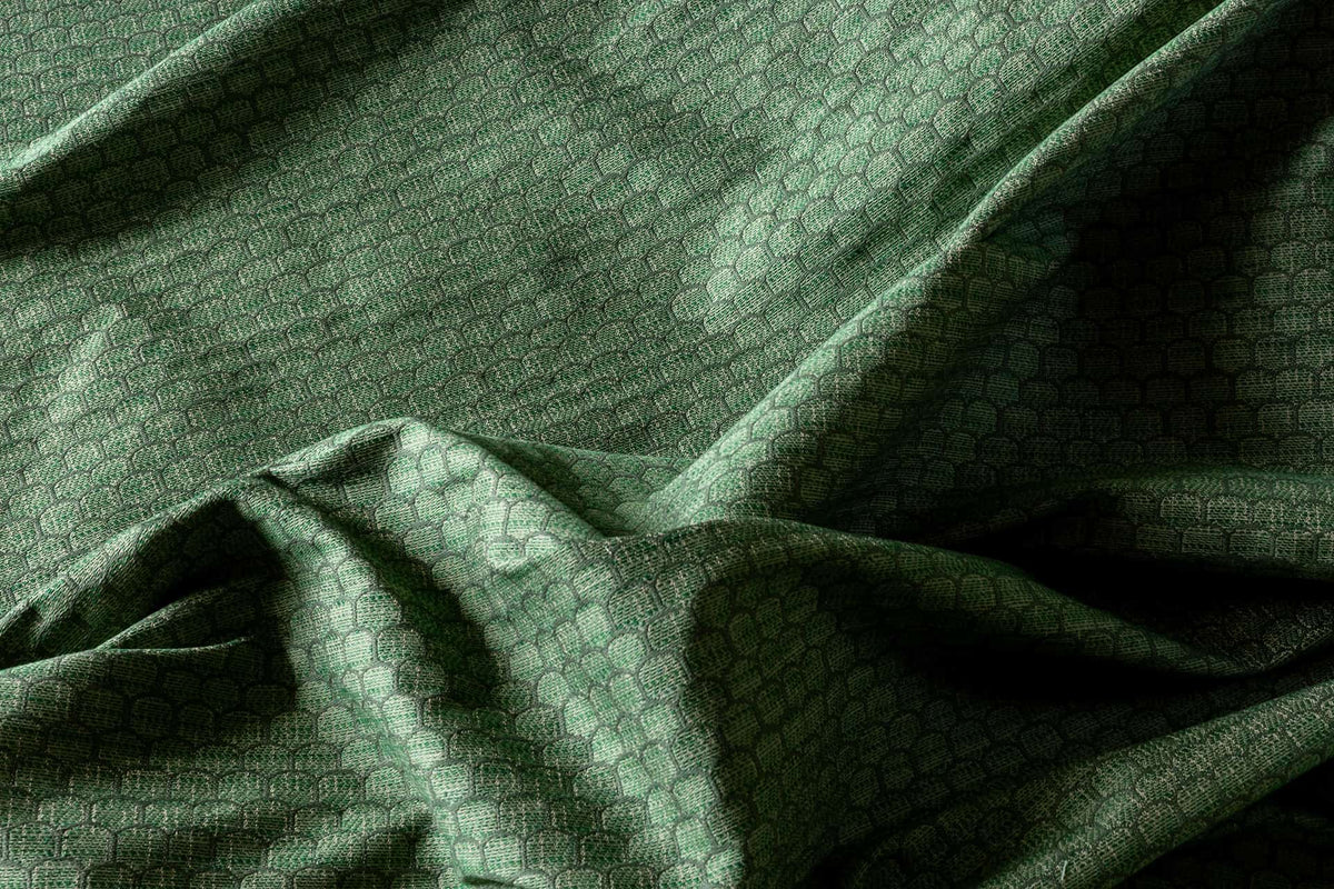 Honeycomb Fabric by Flora Soames in Emerald