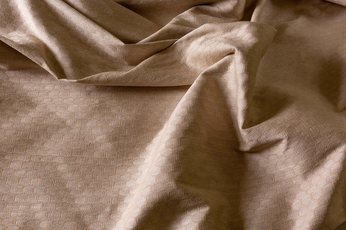 Honeycomb Fabric by Flora Soames in Oatmeal