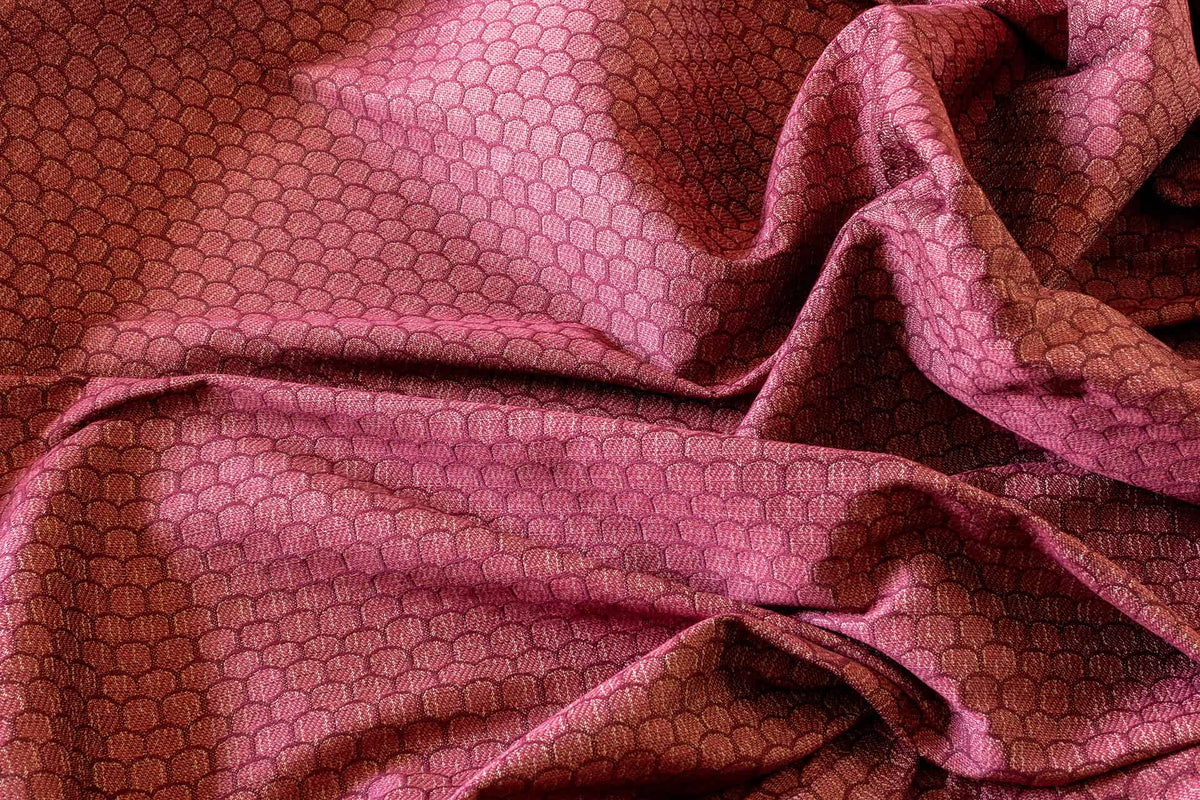 Honeycomb Fabric by Flora Soames in Plum