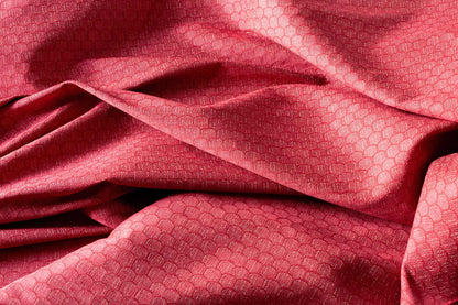 Honeycomb Fabric by Flora Soames in Raspberry