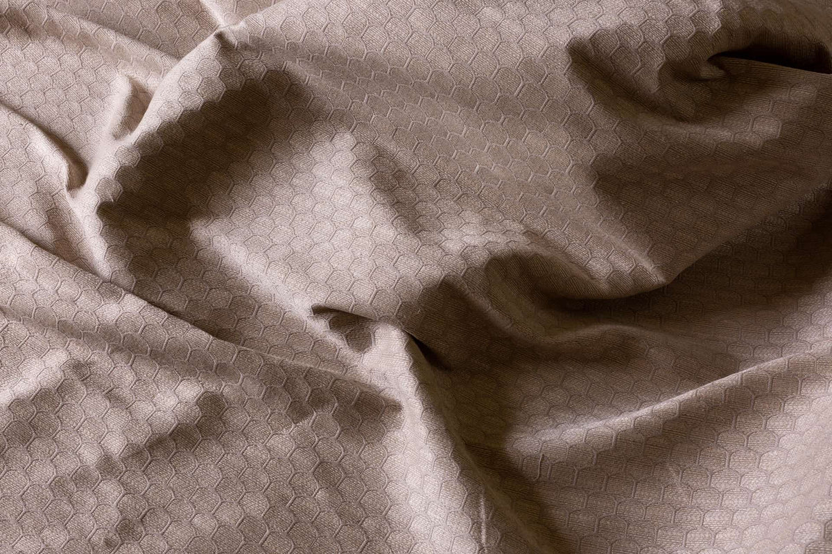 Honeycomb Fabric by Flora Soames in Stone
