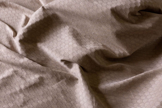Honeycomb Fabric by Flora Soames in Stone