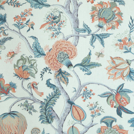 Houghton Fabric by Titley & Marr in Amber & Teal