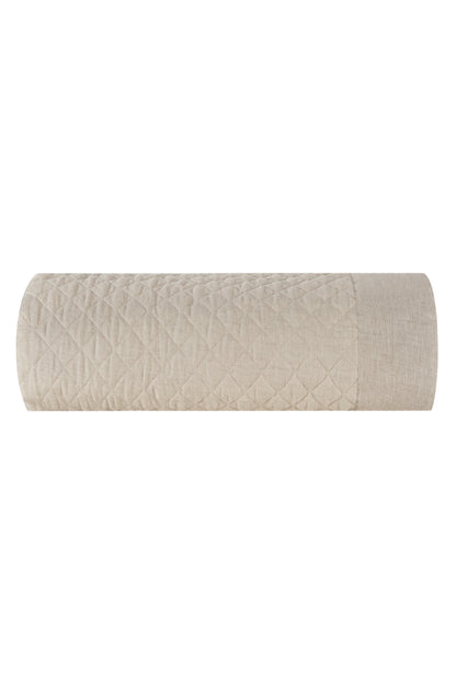 Hudson Linen Quilted Coverlet