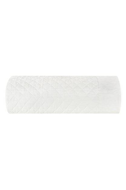 Hudson Linen Quilted Coverlet