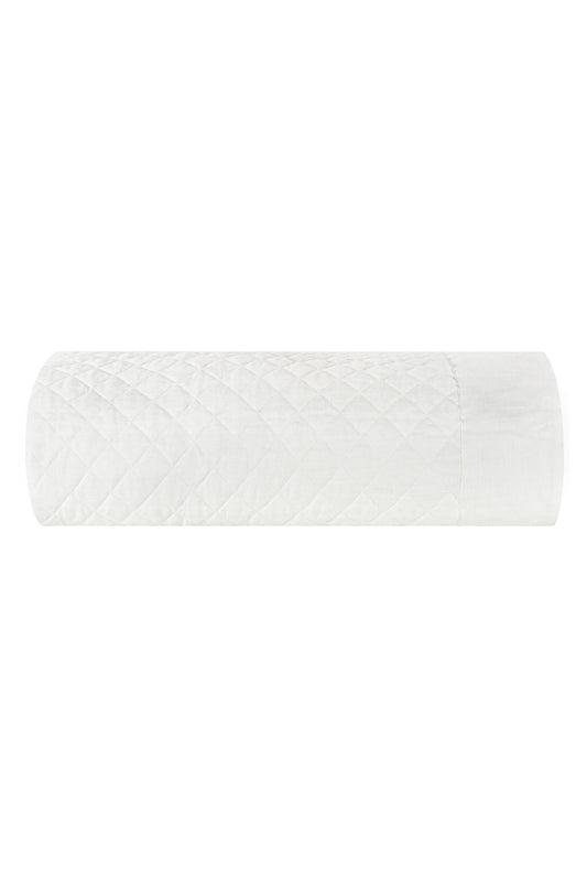 Hudson Linen Quilted Coverlet