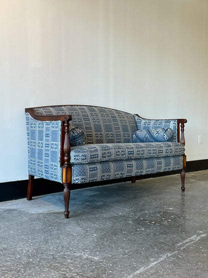 Antique Mahogany Sheraton Settee