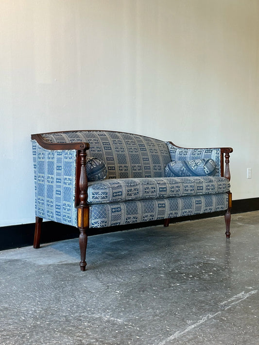 Antique Mahogany Sheraton Settee