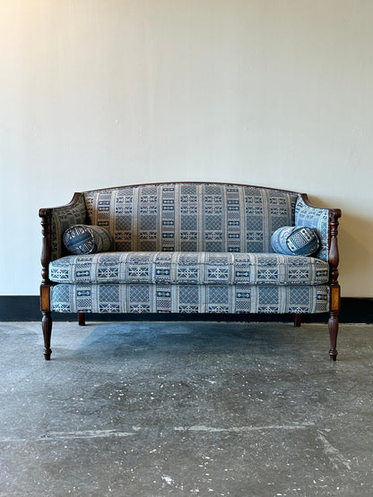 Antique Mahogany Sheraton Settee