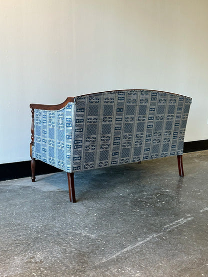 Antique Mahogany Sheraton Settee