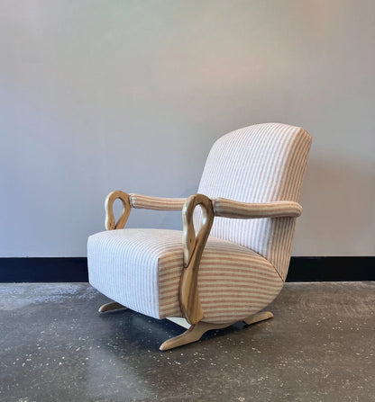 Girls Nursery Bedroom Swan Neck Rocker