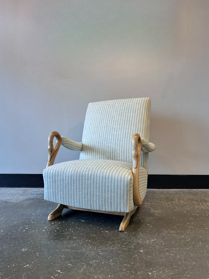 Boys Nursery Bedroom Gooseneck Rocker
