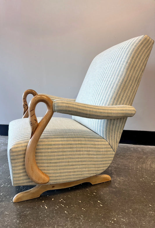 Boys Nursery Bedroom Gooseneck Rocker