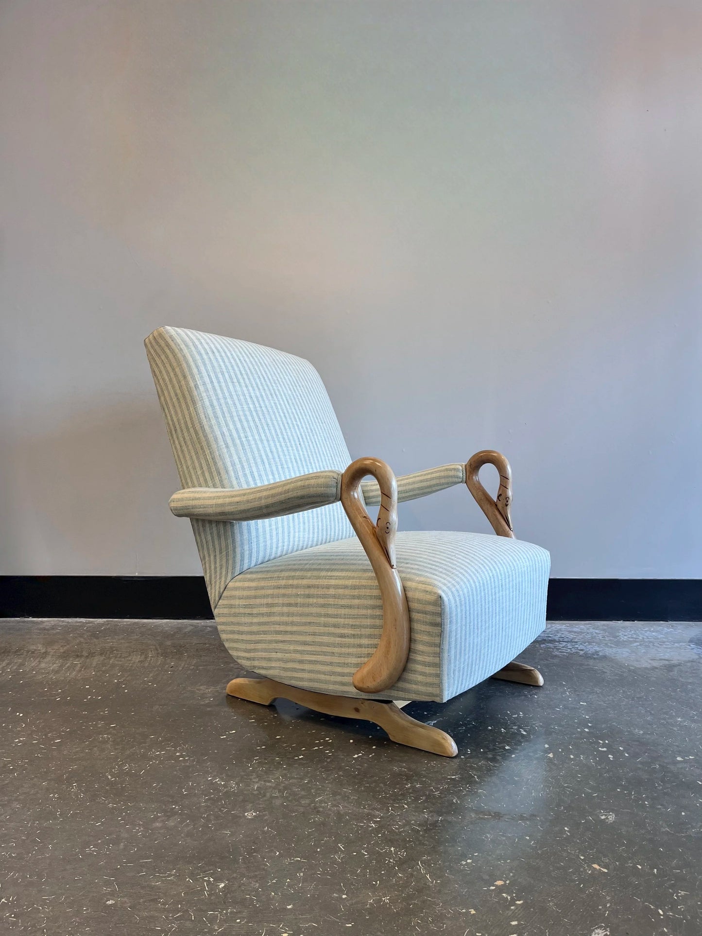 Boys Nursery Bedroom Gooseneck Rocker