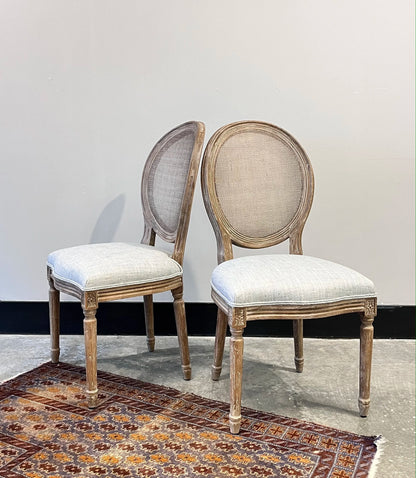 King Louis XVI Oak Dining Chair