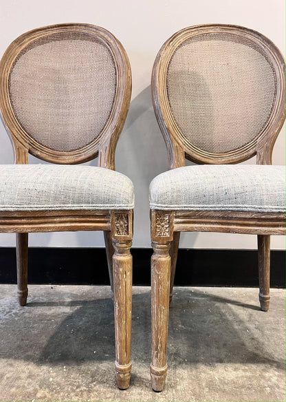 King Louis XVI Oak Dining Chair