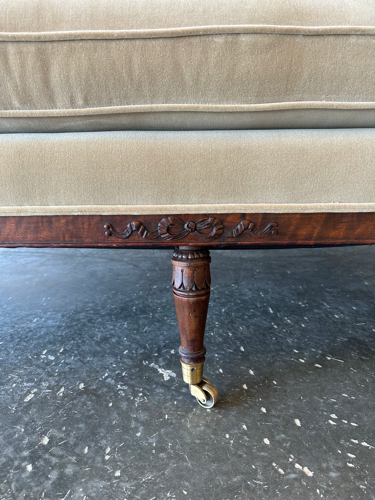 Slope Back Vintage Sofa