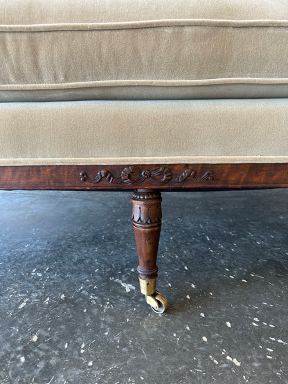 Slope Back Vintage Sofa