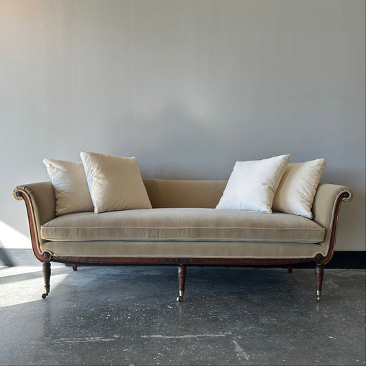 Slope Back Vintage Sofa